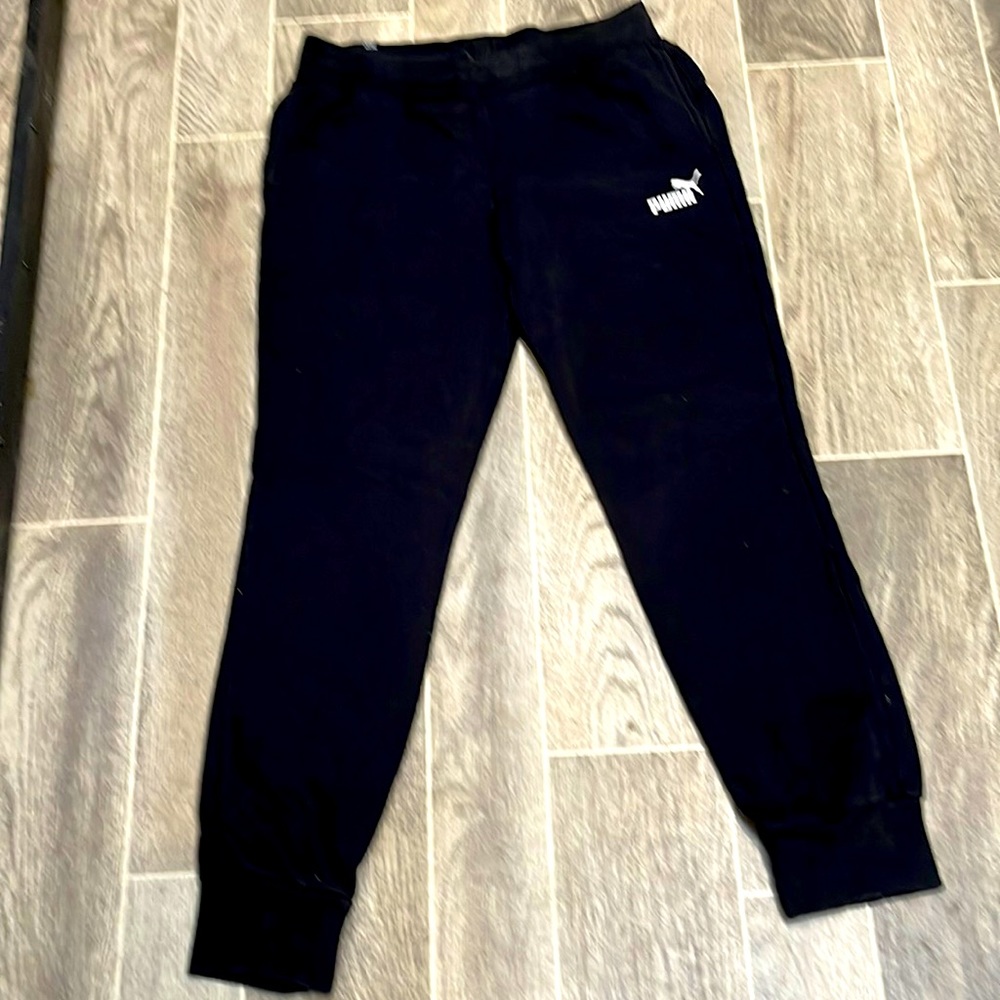 Puma Black Sweats with White Logo. Super Comfy!!!